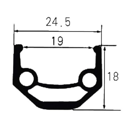 Roata Fata 27,5”-36H SXT Aluminiu Dubla